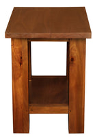 Tokyo Solid Mahogany Timber Lamp Table (Light Pecan)