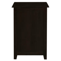 Tasmania 3 Drawer Lamp Table (Chocolate)