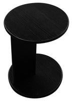 Brentwood Round Solid Timber Lamp Table (Black)