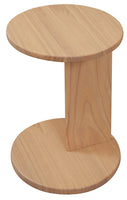 Brentwood Round Solid Timber Lamp Table (Natural)