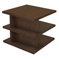 Hudson Oversized Square Side Table (Walnut)