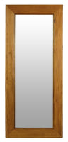 Toby Solid Mahogany Timber Standing Mirror (Light Pecan)