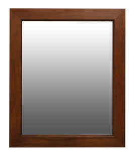 Ascott Solid Timber Frame Wall Mirror - Mahogany