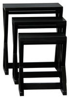 Manhattan Nest of Tables - Set of 3 (Black)