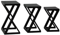 Manhattan Nest of Tables - Set of 3 (Black)