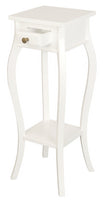 Cabriole Leg Plant Stand (White)