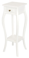 Cabriole Leg Plant Stand (White)