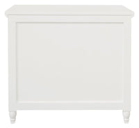 Beau 3 Drawer Solid White Cedar Turn Leg Dresser (White)