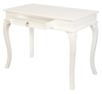 Queen Ann 1 Drawer Sofa Table (White)