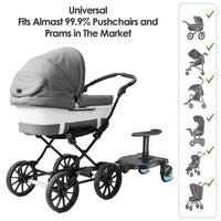 Baby Jogger Glider Board 2 in 1 Kid Stroller Board with Dismountable Seat AU blue wheel