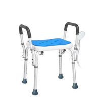 Adjustable Shower Chair Bath Seat Heavy Duty Bathtub Armrests Bench Bathroom