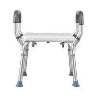 Adjustable Shower Chair Bath Seat Heavy Duty Bathtub Armrests Bench Bathroom
