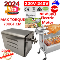 Electric BBQ Rotisserie Motor Spit Stainless Steel BBQ Campfire Motor AU Plug