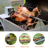 Electric BBQ Rotisserie Motor Spit Stainless Steel BBQ Campfire Motor AU Plug