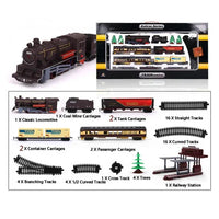 Electric Large Classic Train Set Rail Track Carriages Kids Vehicle Toy Gift