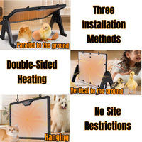 Adjustable Dual-Sided Heating Chicken Brooder Coop Heater Duck Poultry Warmer