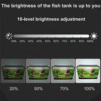7-in-1 Aquarium Sand Washer Upgrade AU Plug / 15W 66LED RGBW Aluminum Shell Stand Light 40CM/28-Button Control
