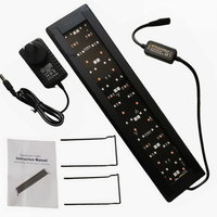 36W aquarium sand washer with plug adapter & 15W 66LED RGBW aluminum shell bracket light 40CM/28-key control