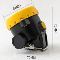 LED Miner Headlight 3000 LUX High Bright Waterproof Hard Hat Lamp Rechargeable
