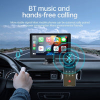 7 inch Portable Wireless Car Radio Auto Stereo Apple Carplay Android Bluetooth + Cam