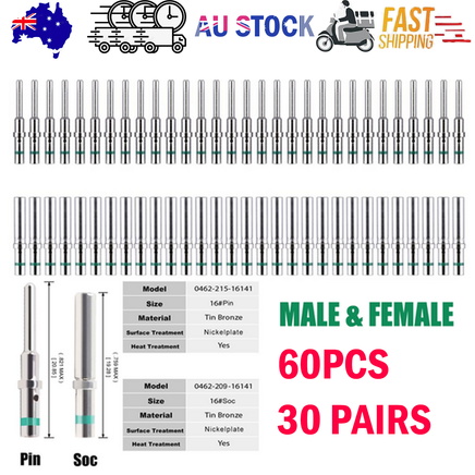 Deutsch DT Series solid pin Connector Male&Female 0462-209-16141 0460-215-16141