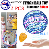 2pcs BLUE Flying Ball Mini Hand UFO Toys Drone Helicopter Hover Quadcopter Kids Toys Gifts