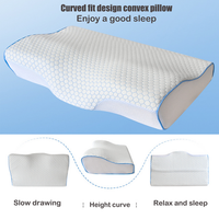 Derila Cervical Memory Foam Contour Pillow | Neck, Back Support, Anti Snore