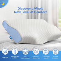 Derila Cervical Memory Foam Contour Pillow | Neck, Back Support, Anti Snore