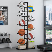 Basketball Soccer Storage Rack Sport Ball Organizer Ball Holder Display Stand