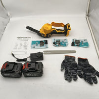 NEW 36V 8" Mini Cordless Electric Chainsaw 2XBattery  Wood Cutter Rechargeable