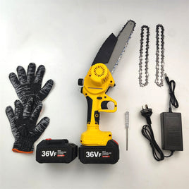 NEW 36V 8" Mini Cordless Electric Chainsaw 2XBattery  Wood Cutter Rechargeable
