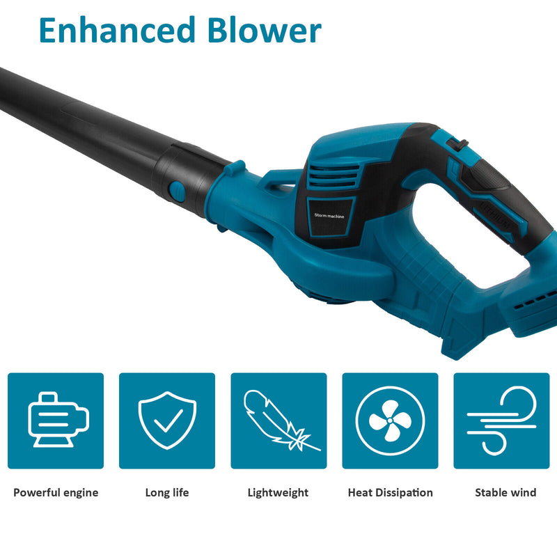 Cordless Leaf Blower Dust Tools Garden Lightweight for Makita 18V Battery AU Kings Warehouse Australia