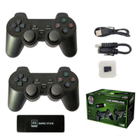 64G 15000+ Retro Classic Video Game Console Stick+2 Wireless Controller HDMI TV