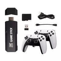 60000+ TV Video Game Stick Retro Gaming Console w/ 2 Wireless Controller 4K HDMI