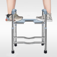 Upgrade Raised Toilet Seat 19.3"-25.2" 150kg Universal Toilet Riser for Elderly
