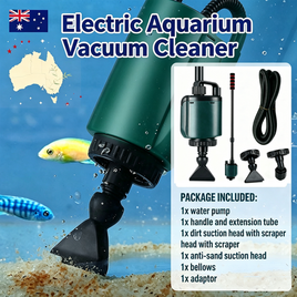 NEW 2000L/H 36W Aquarium Tool Electric Fish Tank Pump Water Changer Sand Washer AU