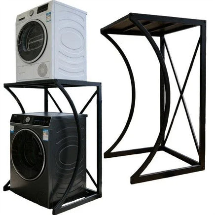 ORIGINAL Dryer Stand Maxi: Portable Dryer Rack Heavy Duty Steel Capacity Black for Washer/Dryer/Mini Fridge