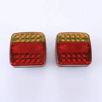 2X 7Pin LED Magnetic Wireless Trailer-TailLight Kit For Trailer Truck Automotive
