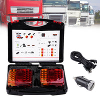 2X 7Pin LED Magnetic Wireless Trailer-TailLight Kit For Trailer Truck Automotive