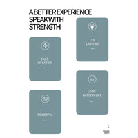 12V Cordless Car Tire Air Inflator Electric Pump Portable Tyre USB Rechargeable