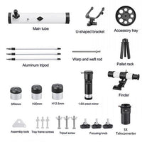 Pro Astronomical Telescope 114mm Aperture 875X Zoom HD High Resolution