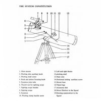 Pro Astronomical Telescope 114mm Aperture 875X Zoom HD High Resolution