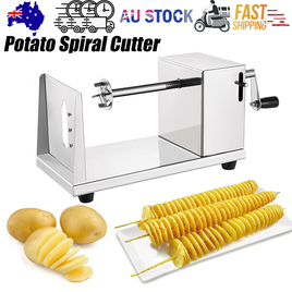 Potato Twister Tornado Slicer Cutter Stainless Steel Vegetable Spiral Machine