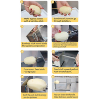 Potato Twister Tornado Slicer Cutter Stainless Steel Vegetable Spiral Machine