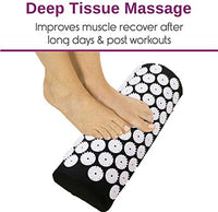 Black Massage Acupressure Mat Yoga Sit Lying Mats Pain Stress Soreness Relax AU NEW