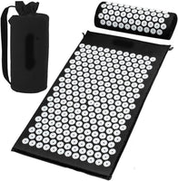 Black Massage Acupressure Mat Yoga Sit Lying Mats Pain Stress Soreness Relax AU NEW