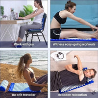 Blue Massage Acupressure Mat Yoga Sit Lying Mats Pain Stress Soreness Relax AU NEW