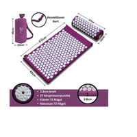 Purple Massage Acupressure Mat Yoga Sit Lying Mats Pain Stress Soreness Relax AU NEW