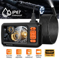 15M 8mm Lens Industrial Endoscope 1080P Digital Borescope Inspection Camera LED Lamp