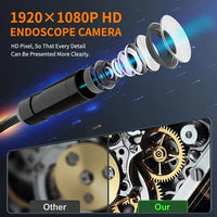 15M 8mm Lens Industrial Endoscope 1080P Digital Borescope Inspection Camera LED Lamp